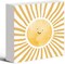 Inspirational Sun Sunshine Wood Box Sign Desk Decor, Pop Smiles Rustic Farmhouse Wooden Block Sign Decorations for Home Office Girls Dorm Room Nursery Playroom Wall Tabletop Shelf Decor